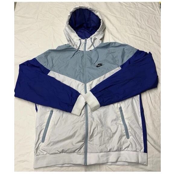 Vintage Nike Jacket Windbreaker Full Zipper Track Jacket Mens Size L - Picture 1 of 10